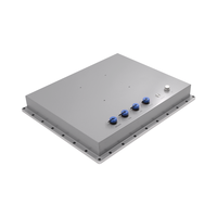 PC industriel tout-en-un argenté entièrement étanche de 17 pouces avec panneau avant CNC Technic Panel PC industriel