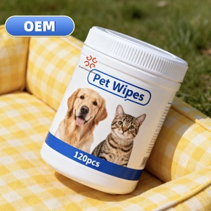 Lingettes nettoyantes pour animaux de compagnie, nettoyage quotidien en profondeur, naturelles, sans parfum, personnalisées pour chiens et chats - Product Image 4