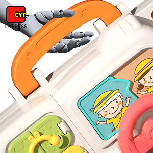 Jouets Montessori de nouvelle conception, planche d'activités pour bébé, jouets pour développer la motricité <span class=keywords><strong>fine</strong></span>, jouets sensoriels pour bébé avec lumière et musique - Product Image 5