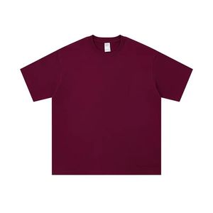 T-Shirt Personalizzata da Uomo 100% Cotone 400GSM, Alta Qualità, Oversize, Stile Street, Grafica Vintage POD, Unisex, Casual, Manica Corta, Bordeaux - Product Image 5