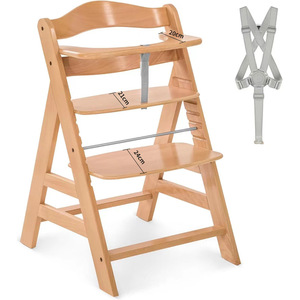 Trona de madera para bebé, altura ajustable, multifuncional, para uso doméstico de 0 a 12 meses - Product Image 2