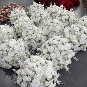 ลูกบอลดอกไม้ประดิษฐ์สีชมพูประดับโต๊ะวางกลางโต๊ะดอกกุหลาบ50ซม. ลูกบอลทำจากผ้าไหมสำหรับตกแต่งงานแต่งงานทำจาก M-FB038 - Product Image 3