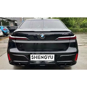 El Kit de carrocería incluye tubos de escape de labio trasero de montaje de parachoques delantero de coche, faldón lateral para BMW 2023 7 series G70 a M760 Black <span class=keywords><strong>Warrior</strong></span> - Product Image 3