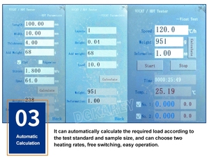 Equipo de Prueba Automático para el Punto de Ablandamiento, Aparato de Compresión, Probador <span class=keywords><strong>HDT</strong></span> <span class=keywords><strong>Vicat</strong></span> - Product Image 4