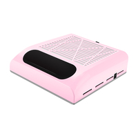 Aspirateur à poussière pour ongles 80W, forte aspiration, plusieurs trous de ventilation, autocollant personnalisé pour les revendeurs d'équipements de beauté