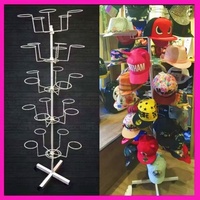 Support de Présentation Métallique Moderne Personnalisé pour Chapeaux de Camionneur, Bob, Bonnets de Cowboy et Casquettes de Baseball