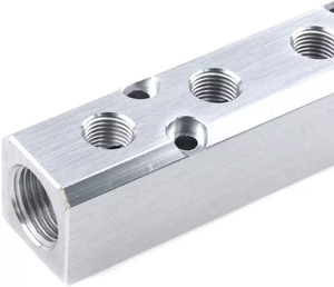 Customized CNC Machined Processing Billet <strong>Aluminum</strong> Silver Anodized <strong>Block</strong> <strong>for</strong> Water - Product Image 1