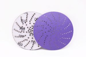 Disco vetrato a disco con gancio e anello in ceramica viola da 6 pollici disco in Velcro per la sbavatura della lucidatura dell'auto - Product Image 3