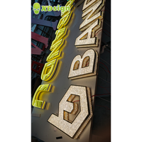 Lettres lumineuses LED personnalisées XDsign pour extérieur, en acier inoxydable, 3D, avec contrôle par application Bluetooth, étanches, pour publicité directionnelle