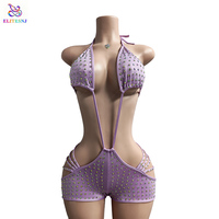 ELITES Tenues de Danse Exotic pour Danseuses Fait Main avec Gros Strass, Tarifs Inclus - Vente en Gros