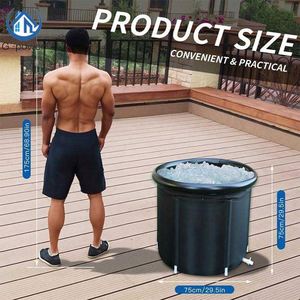 Nouvelle baignoire gonflable en PVC écologique avec couvercle, bain froid, spa glacé pour adultes, utilisation domestique, pliable - Product Image 5