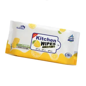 Top Quality Customized Household Oil Remover Kitchen Cleaning Wipes