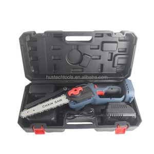 Scie à chaîne électrique multifonctionnelle 21V 8 pouces, moteur sans balais haute puissance 550W, batterie lithium rechargeable, scie portative, scie à bois - Product Image 6
