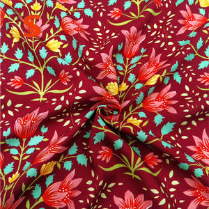 ผ้าป๊อปลินทอจากฝ้ายออร์แกนิค Liberty ลายดอกไม้สีน้ำตาลเข้มแบบกลุ่ม สำหรับกระโปรงเด็กผู้หญิง ชุดเดรส ชุดสูท เด็กทารก และเด็กเล็ก - Product Image 4