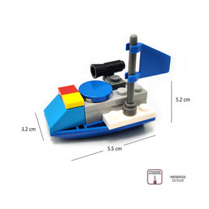 Nouveautés 3D patrouille yacht mini sacapuntas blocs ensemble puzzle papeterie dessin animé manuel taille-crayon portable bricolage taille-crayon - Product Image 6