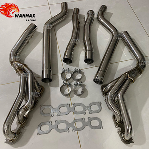 Hiệu suất cao Racing ống xả 304 thép không gỉ longtube tiêu đề downpipe đánh bóng cho w204 AMG M156 C63 trái ổ đĩa - Product Image 3