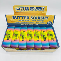 Lot de 12 jouets anti-stress souple et moelleux en forme de fraise rose, avec boîte de présentation