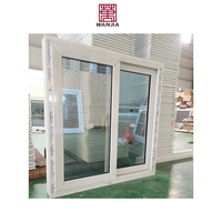 Ventana Corredera de PVC de Doble Vidrio para Oficina u Hogar, Marca WANJIA, Resistente al Agua
