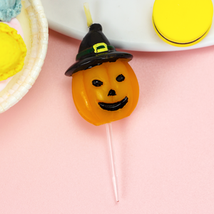 Kürbiskopf-Kerzen 3er-Pack mit Hexenhut Halloween Geburtstagstorten-Dekorationen Unparfümiertes Paraffinwachs Maßgefertigte Großhandels-Partyzubehör - Product Image 4