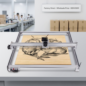 Máquina de Grabado Láser de Diodo de Escritorio <span class=keywords><strong>KMS</strong></span> 6550, Mini Cortadora y Grabadora Láser, Router CNC Compacto para Madera, Cuero, Acrílico, Manualidades - Product Image 1