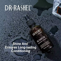Prix de gros OEM DR.RASHEL Huile d'argan biologique et vitamine E Essence de croissance des cheveux Meilleure huile de croissance de la barbe 50ml