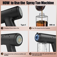 Appareil de bronzage sans soleil portable et rechargeable, dispositif de bronzage par pulvérisation automatisé pour la maison, l'extérieur et l'hôtel