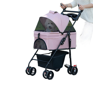 हल्के सांस लेने योग्य फोल्डेबल डिचैटेबल आयरन पालतू कुत्तों और बिल्लियों के लिए चलने वाले वाहक - Product Image 1