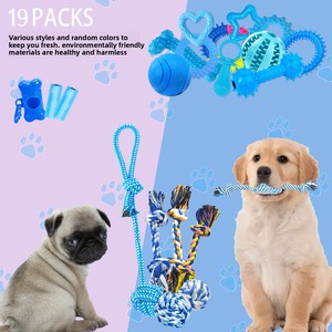 Jouets pour chiens, chiots et chats, best-seller, en caoutchouc thermoplastique, nœuds rayés, style fixe, pour la dentition, le nettoyage dentaire, résistant à la mastication - Product Image 3