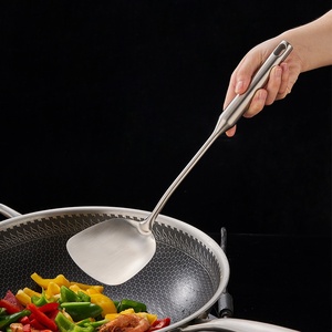 Ensemble d'ustensiles de cuisine en acier inoxydable 304 : spatule pour wok, louche, écumoire, spatule ajourée, cuillère à pâtes pour la maison, le camping et la cuisine - Product Image 2