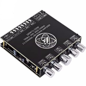 <span class=keywords><strong>2.1</strong></span> Kênh Công Suất Cao Chuyên Nghiệp Kỹ Thuật Số Board Khuếch Đại Công Suất 2*160W + 220W Bt Xe Mang Nặng Mô-đun Loa Siêu Trầm - Product Image 1