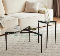 Table basse de style scandinave de luxe avec une qualité supérieure pour l'hôtellerie moderne