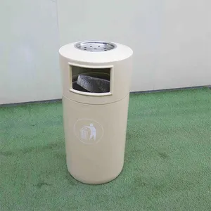 Factory Wholesale Outdoor Trash Can Street Commercial Metal Steel Recycle Trash Bin Waste