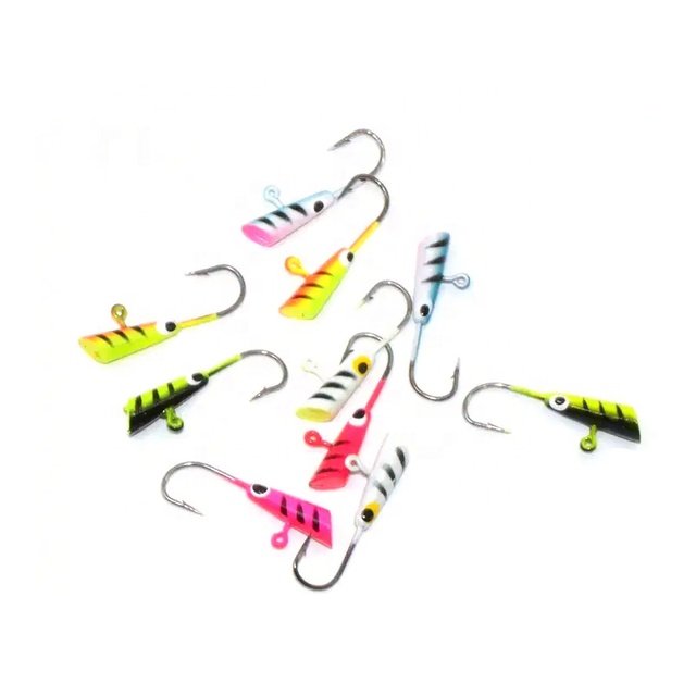 TAKEDO Weihai 5pcs Set Winter Mini Lead Jig Fishing Jig Head Hook SP10 29mm 1.8g Ice Lure Jigs"