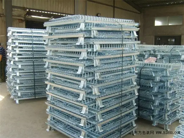 Heavy Duty Customized Collapsible Wire Mesh Storage Baskets Customized Box Steel Warehouse Mesh Container