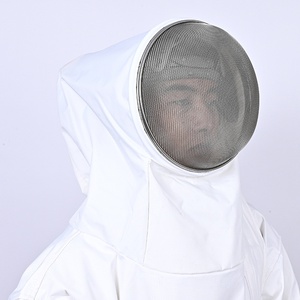 Combinaison de protection abeille ignifuge blanche <span class=keywords><strong>Anti</strong></span>-<span class=keywords><strong>guêpe</strong></span> PE matériel pompier costume d'abeille costume d'apiculture vêtements de travail personnalisés - Product Image 1