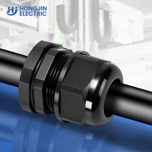 Prensaestopas de nailon impermeable IP69 PG7 de plástico PA66, negro/gris, de bajo voltaje para protección de cableado industrial - Product Image 3