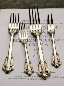 304 набор столовых приборов из нержавеющей стали с тиснением - Product Image 3