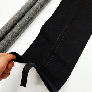 Balayages de porte réglables 34 pouces toile noire butée de porte double coupe-vent anti-bruit bloqueur de <span class=keywords><strong>brise</strong></span> de fenêtre - Product Image 3