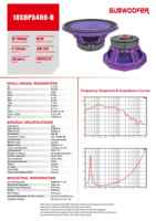 Haut-parleur subwoofer ferrite 18 pouces, bobine vocale 125 mm, aimant 280 mm, 2500 W AES pour bar, DJ, théâtre, scène, enceinte de basses