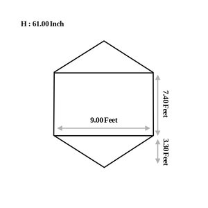 Carpa CAMPTOWN ADVENTURE 6 TC de Polialgodón, Instalación Instantánea, Domo Transpirable de Fibra de Vidrio, Anticondensación, para Campamento al Aire Libre - Product Image 6