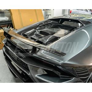 ฝาครอบเครื่องยนต์ด้านหลังคาร์บอนไฟเบอร์ Tecnica Style สำหรับ Lamborghini Huracan LP610 & LP580 & EVO & Tecnica Dry Forged ปี 2014-2025 - Product Image 5
