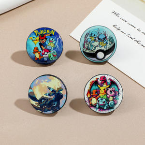 创意个性化金色口袋妖怪金属徽章可爱天使主题定制印花单面胸针装饰刷技术 - Product Image 3