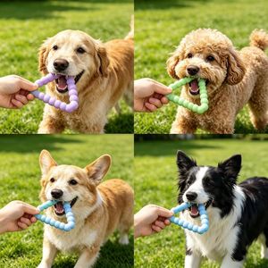 High Elastic Wear Resistant Triangle Silicone <strong>Toy</strong> <strong>Dog</strong> Chew Bite Stick Durable Interactive Training Rubber <strong>Dog</strong> <strong>Toys</strong> - Product Image 2
