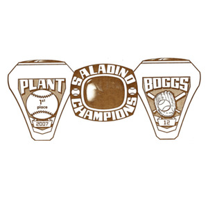 Anneaux personnalisés de championnat de football softball Usssa vente chaude pour hommes femmes - Product Image 2