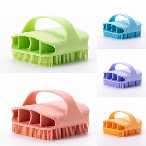 bathroom accessories Baby Shampoo Silicone Facial brushes face scrubber Cleansing Round Massage Brush brosse visage - Product Image 6