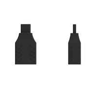 Adaptateur USB C mâle vers femelle, connecteur 24 broches, entièrement en plastique, prise de type C vers prise, convertisseur de test mobile intégré