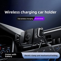 Chargeur sans fil pour voiture, matériau ABS, conception anti-corrosion pour téléphones, écrans pliables, navigation rotative