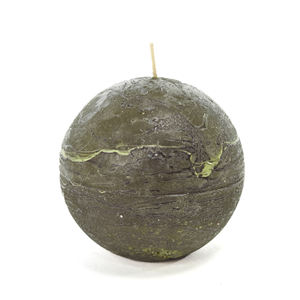 CANDELA A SFERA MOD. VERDE RÚSTICO DIAM. 8 - Product Image 1