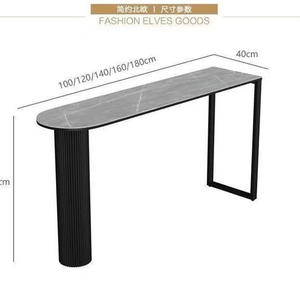 Mesa de Bar de Estilo Nórdico Minimalista Fashion Elves Goods, Rectangular, Multiusos, de 100-180 cm, para Comedor - Product Image 1