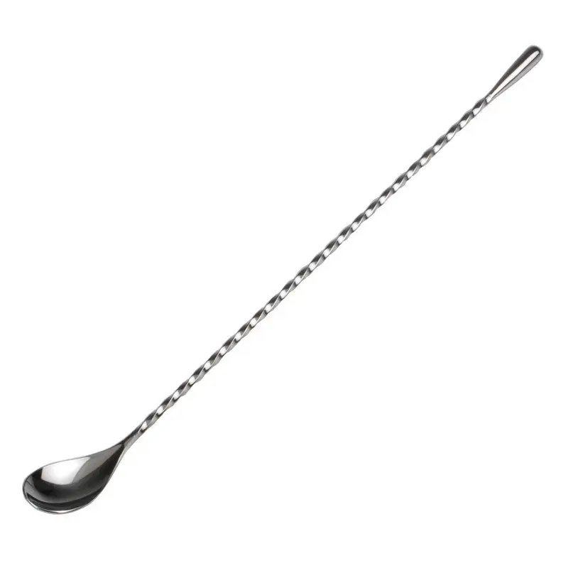 Hot Selling 304 Stainless Steel 4 Color Cocktail Stirring Spoon Water Drop Bar Spoon For Bar Mixing Tool